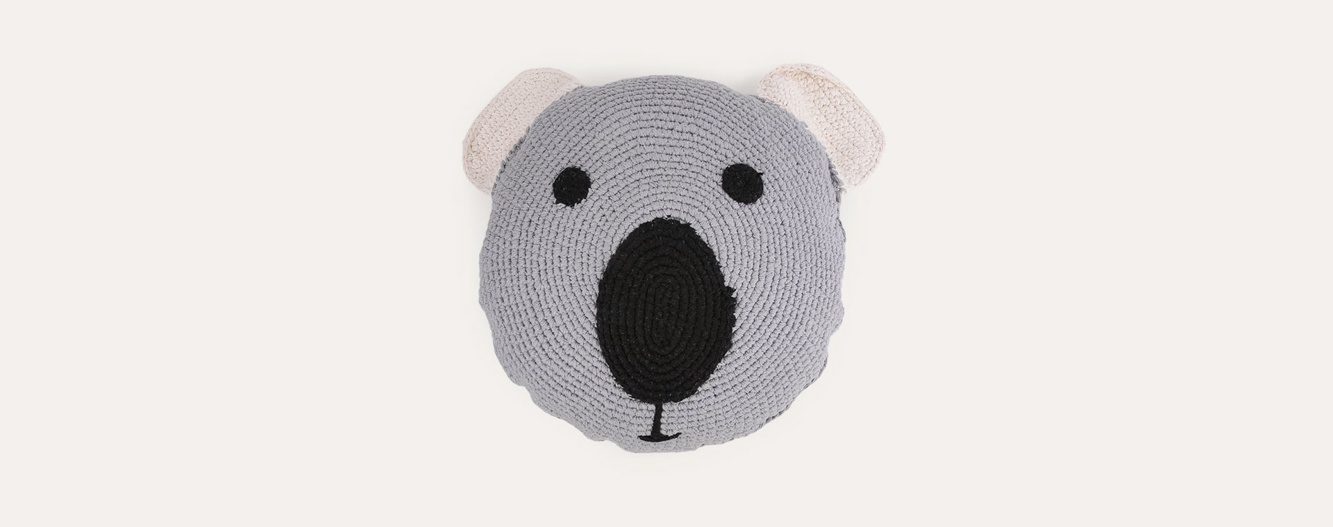 Grey Kids Depot Koala Crochet Cushion 50 cm