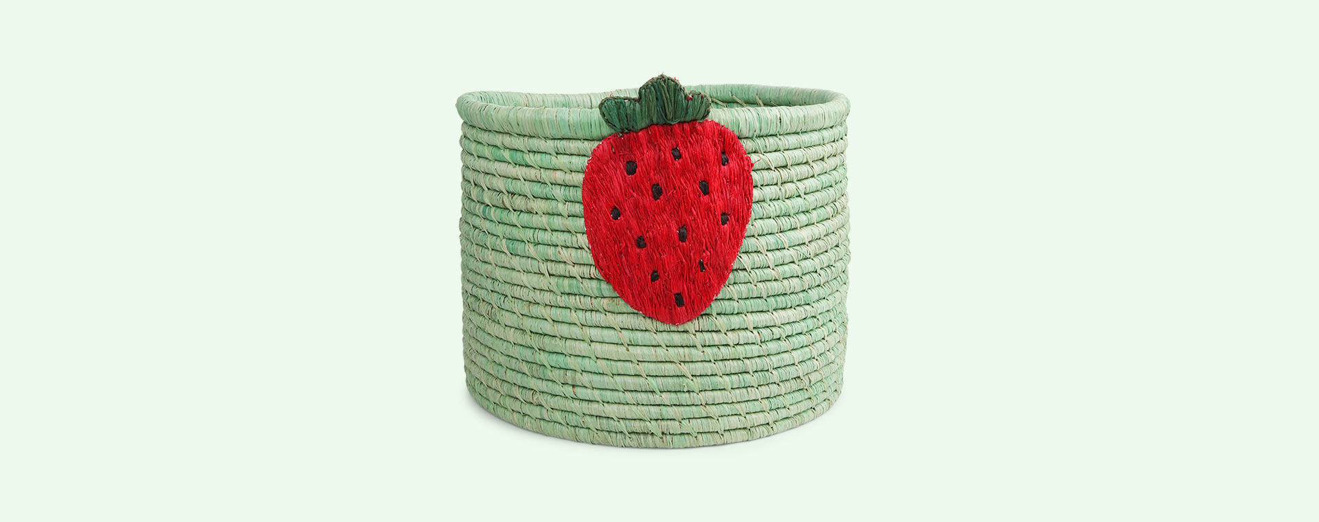 Strawberry Rice Raffia Basket