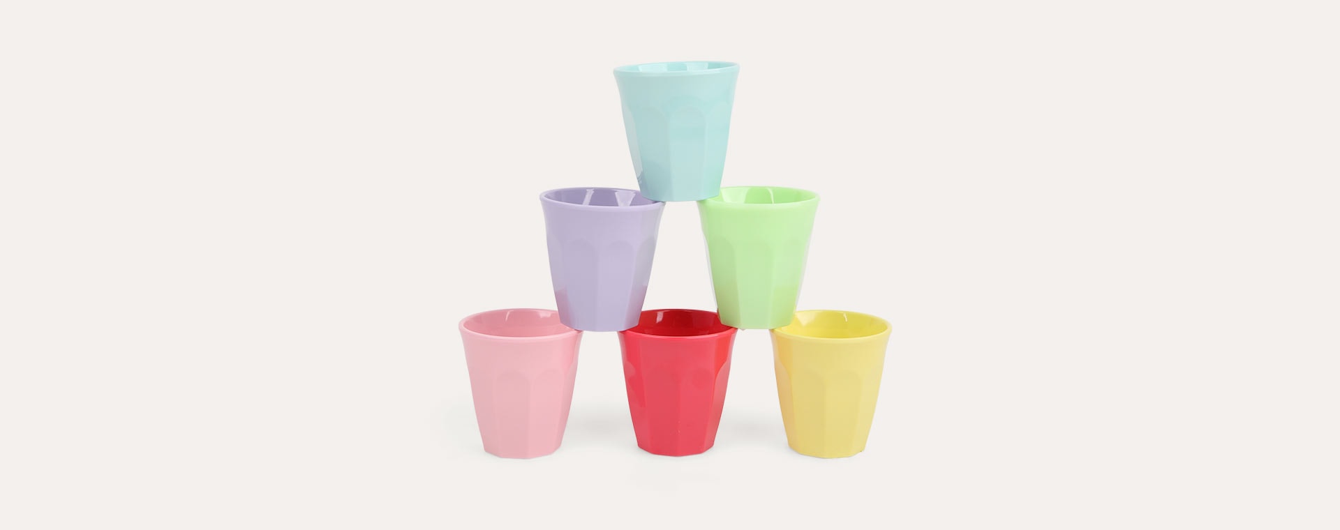 Yippie Yippie Yeah Rice 6-Pack Small Melamine Cups