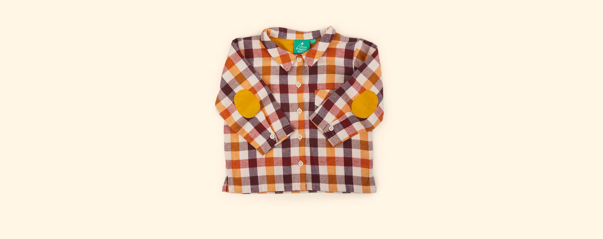 Autumn Leaves Little Green Radicals Checked Out & About Shirt