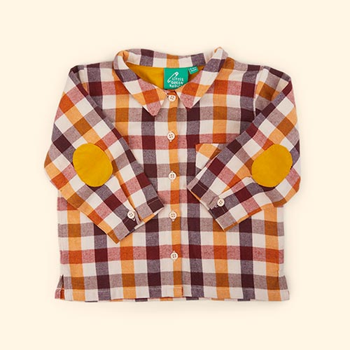 Autumn Leaves Little Green Radicals Checked Out & About Shirt