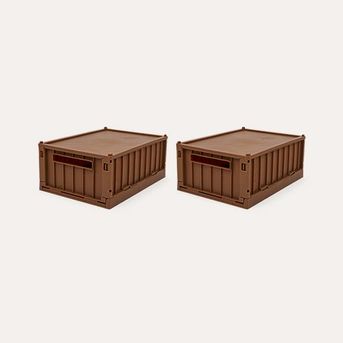 Pecan Liewood 2-Pack Weston Small Storage Box With Lid