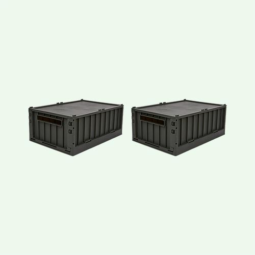 Hunter Green Liewood 2-Pack Weston Medium Storage Box With Lid