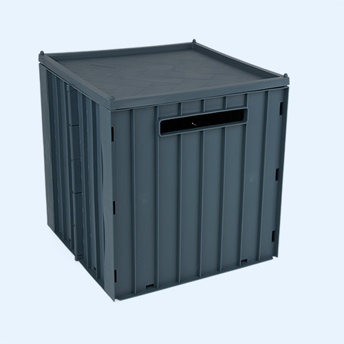 Whale Blue Liewood Elijah Storage Box With Lid