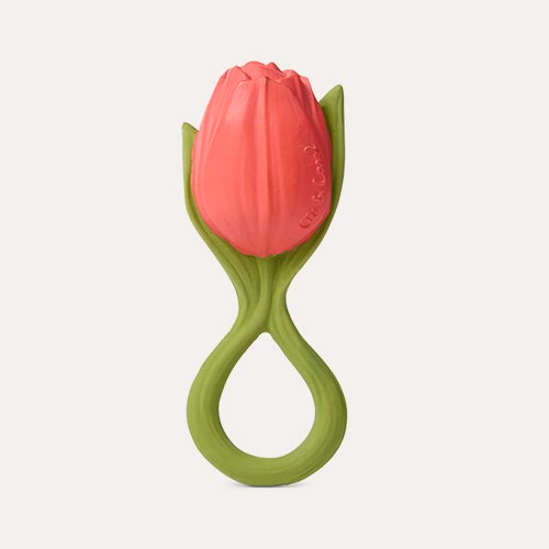 Red Oli & Carol Theo The Tulip Teether & Bath Toy