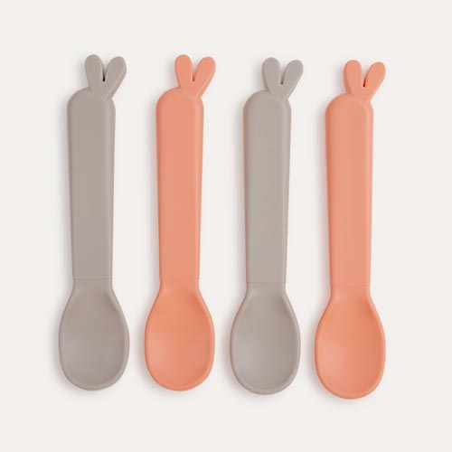 Lalee Sand/Coral Done By Deer 4-Pack Kiddish Spoon