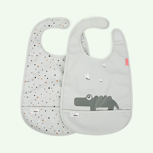 Croc Done By Deer 2-Pack Bib With Velcro