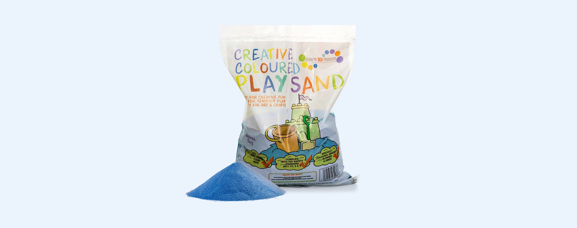 Blue Rainbow Eco Play Coloured Play Sand 5kg