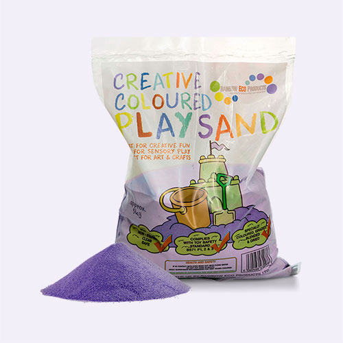 Purple Rainbow Eco Play Coloured Play Sand 5kg