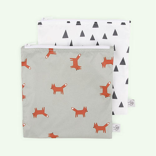 Little Forest Fox Lassig 2-Pack Snack Bag