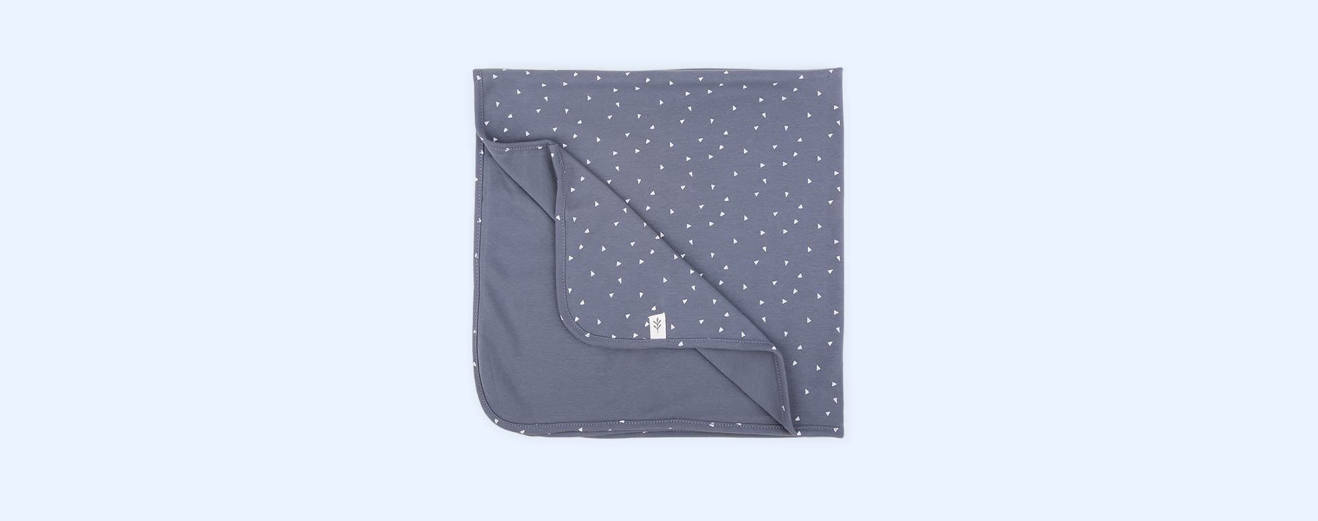 Triangle Blue Lassig Jersey Baby Blanket