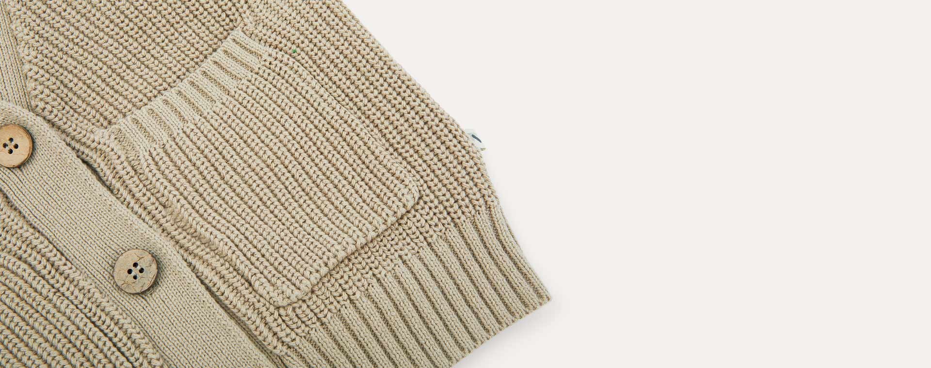 Warm Sand KIDLY Label Organic Cotton Cardigan