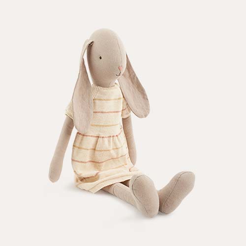 Multi Maileg Bunny In A Knitted Dress Size 4