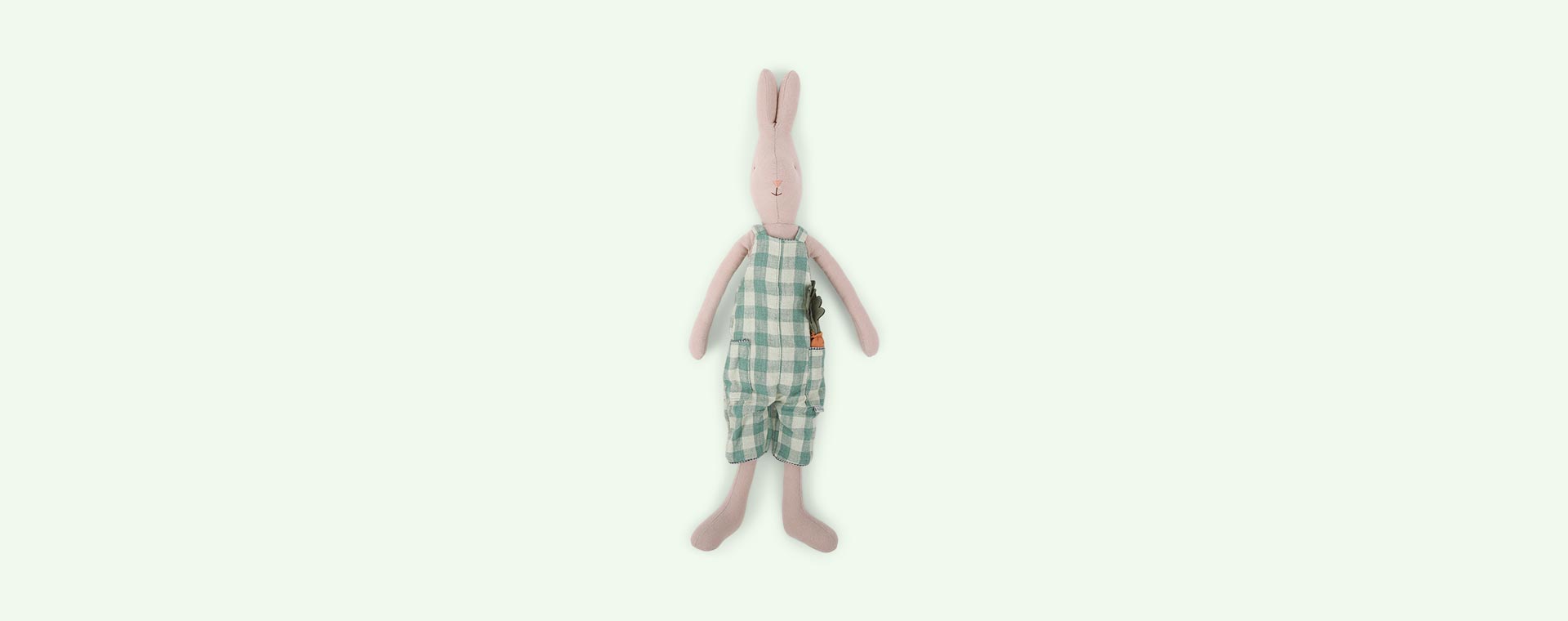 Green Overalls Maileg Bunny in Overalls, Size 3