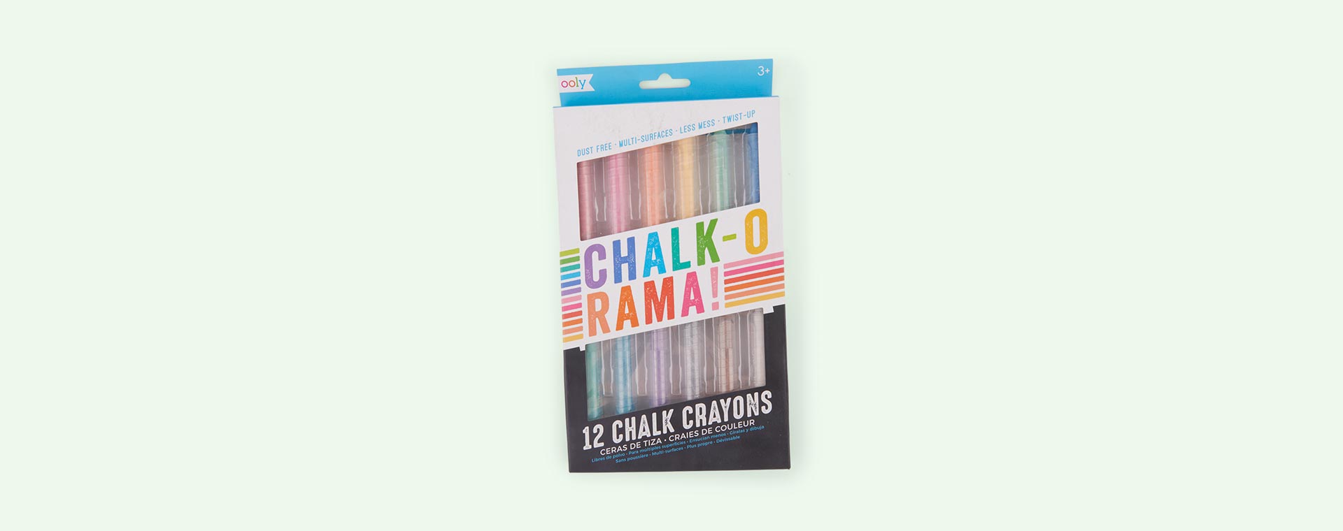 Multi Ooly Chalk-O-Rama Dustless Chalks Sticks - Set of 12
