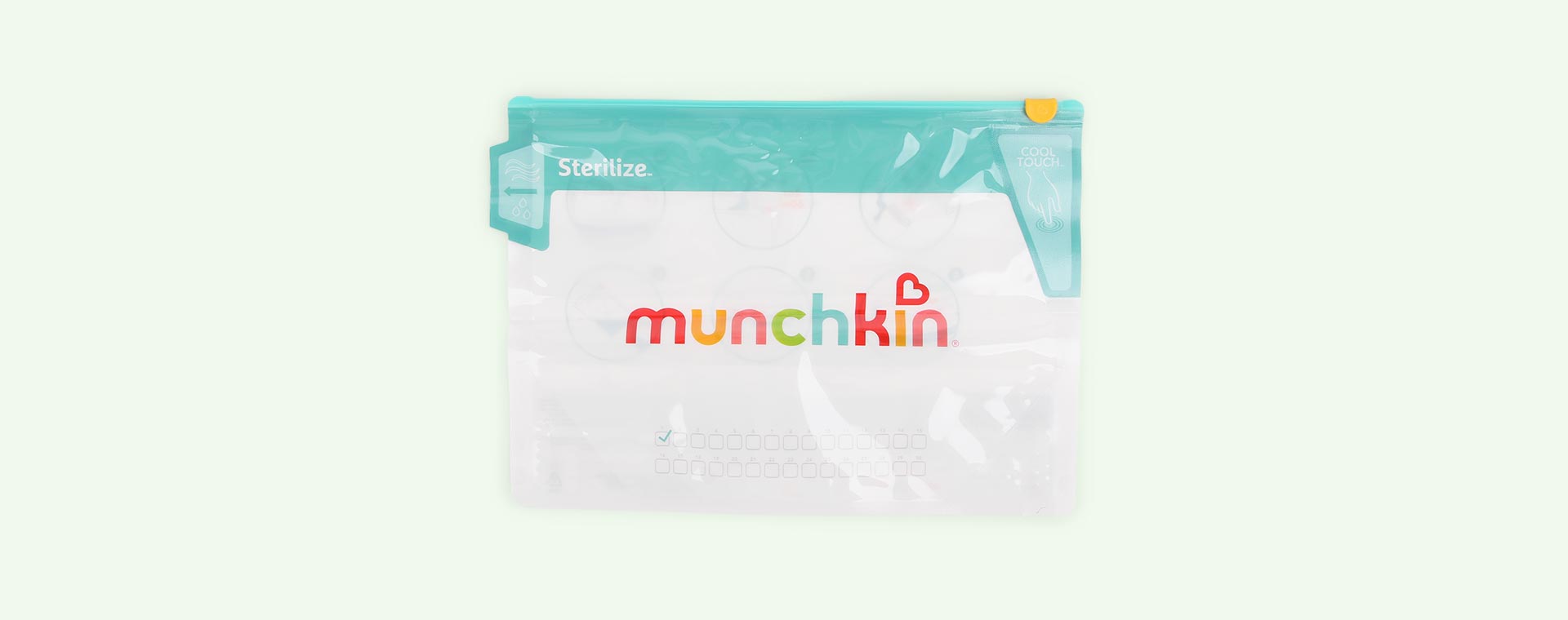 White Munchkin 6-Pack Cool Touch Microwave Steriliser Bags