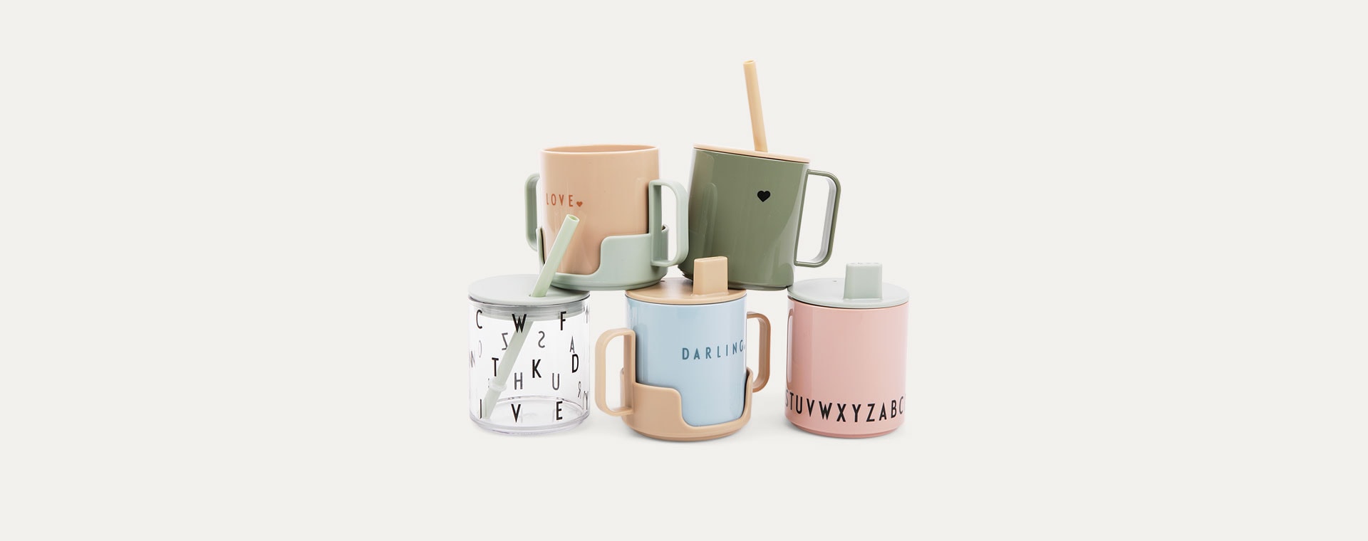 Beige Design Letters Mini Favourite Cup