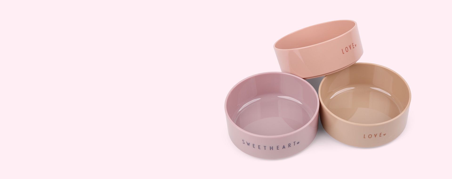 Lavender / Nude Design Letters Mini Favourite Bowl Starter Set