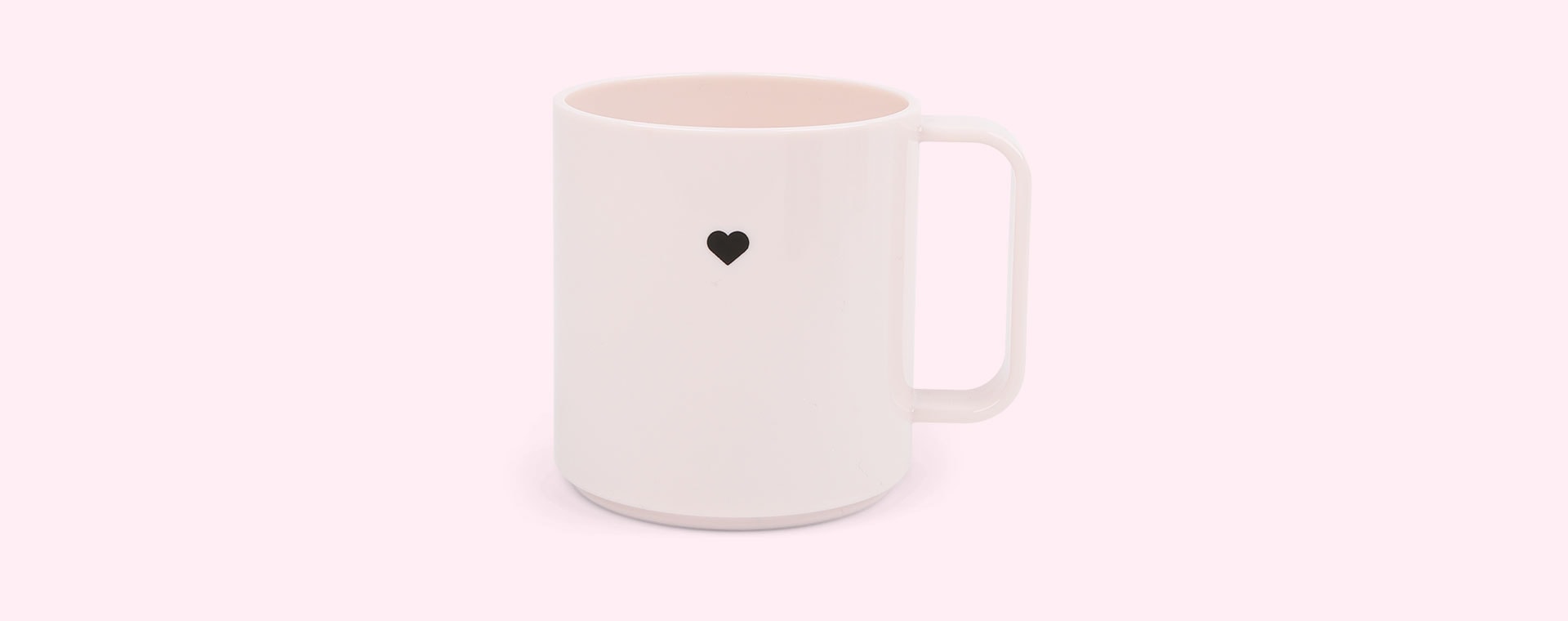 White Design Letters Mini Love Cup With Handle