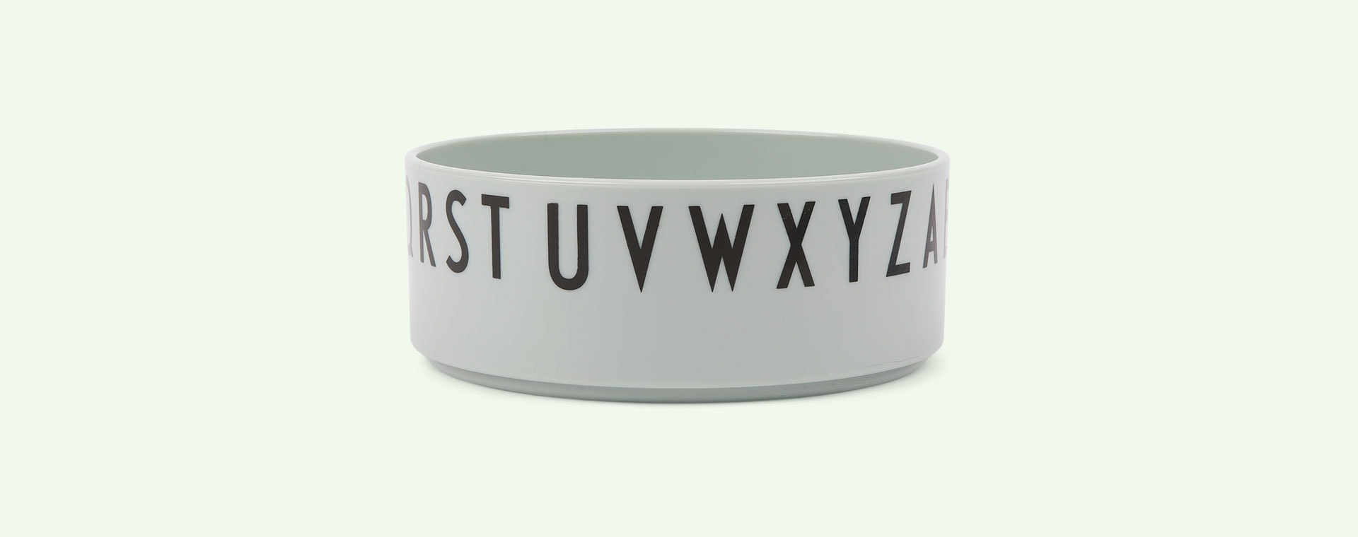 Green Design Letters Eat & Learn Round Bowl Tritan