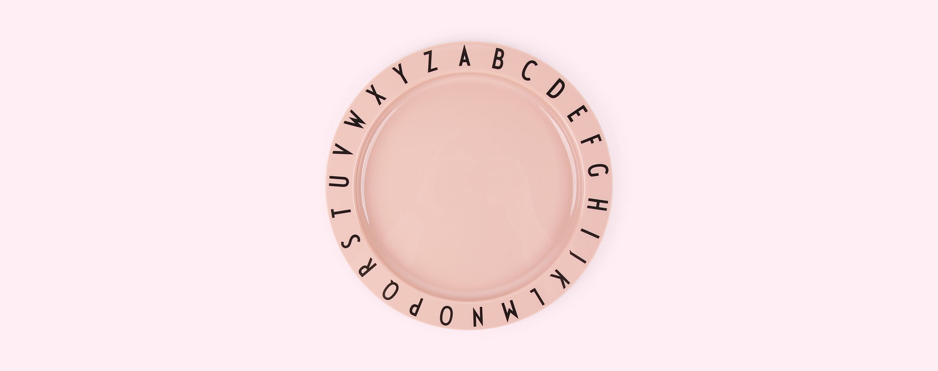Nude Design Letters Eat & Learn Plate Tritan