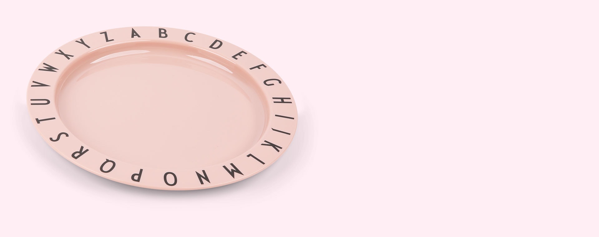 Nude Design Letters Eat & Learn Plate Tritan