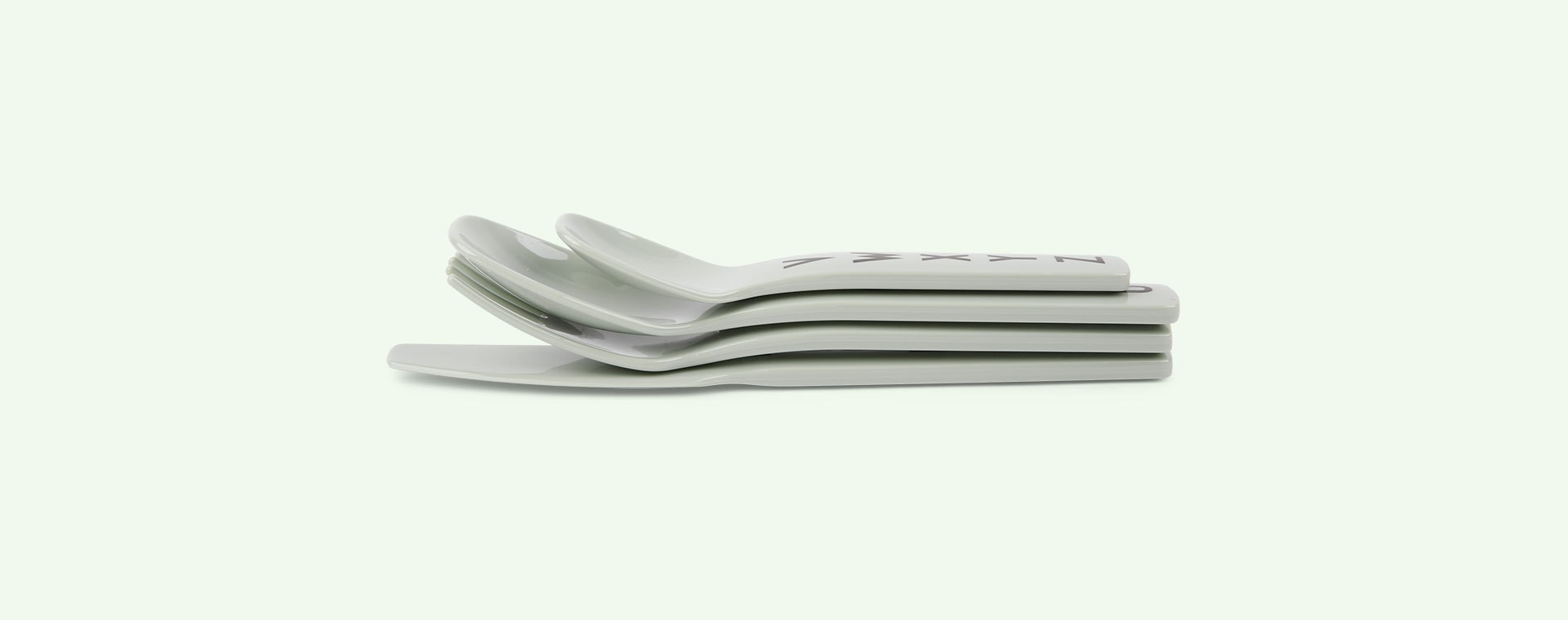 Green Design Letters Eat & Learn Kids Cutlery