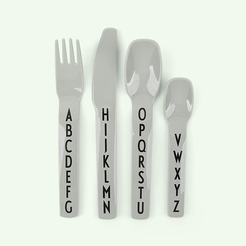 Green Design Letters Eat & Learn Kids Cutlery