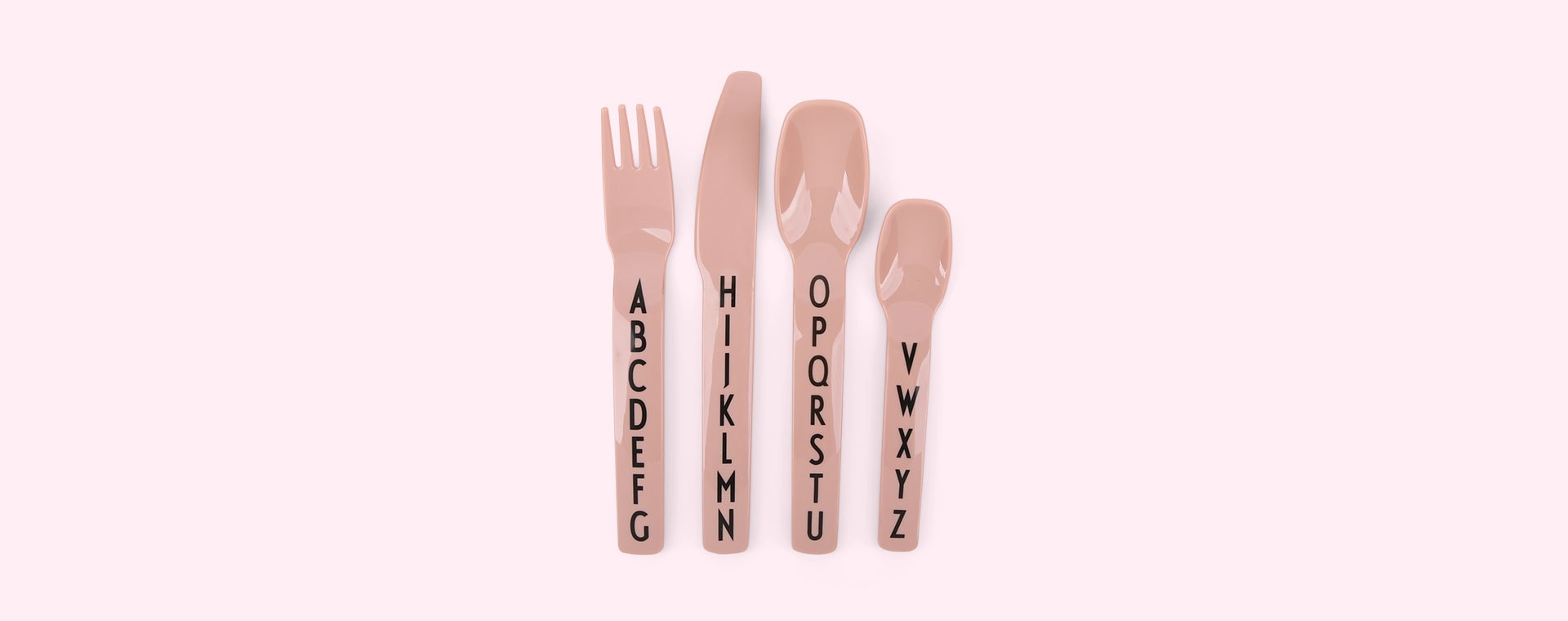 Nude Design Letters Eat & Learn Kids Cutlery