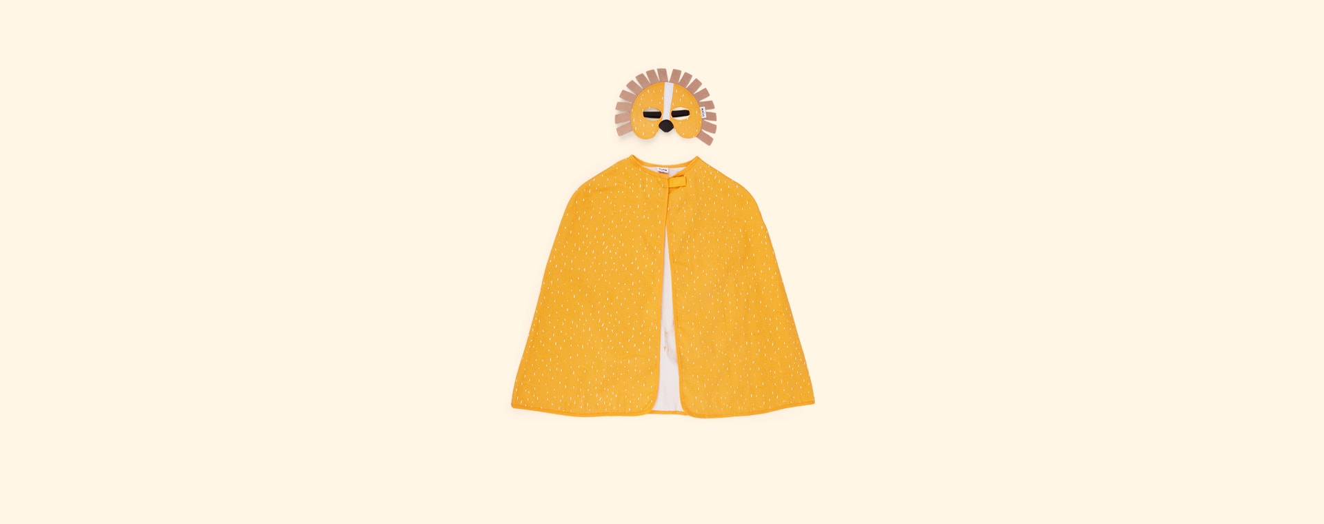 Yellow Trixie Cape & Mask Mr Lion