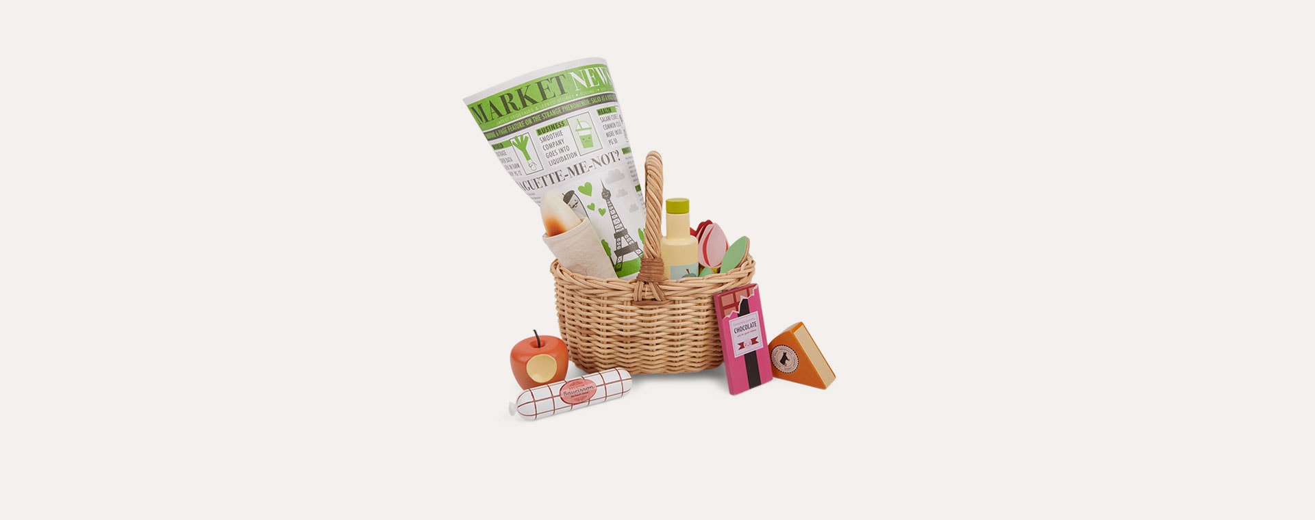Buy the Tender Leaf Toys Wicker Shopping Basket at KIDLY UK