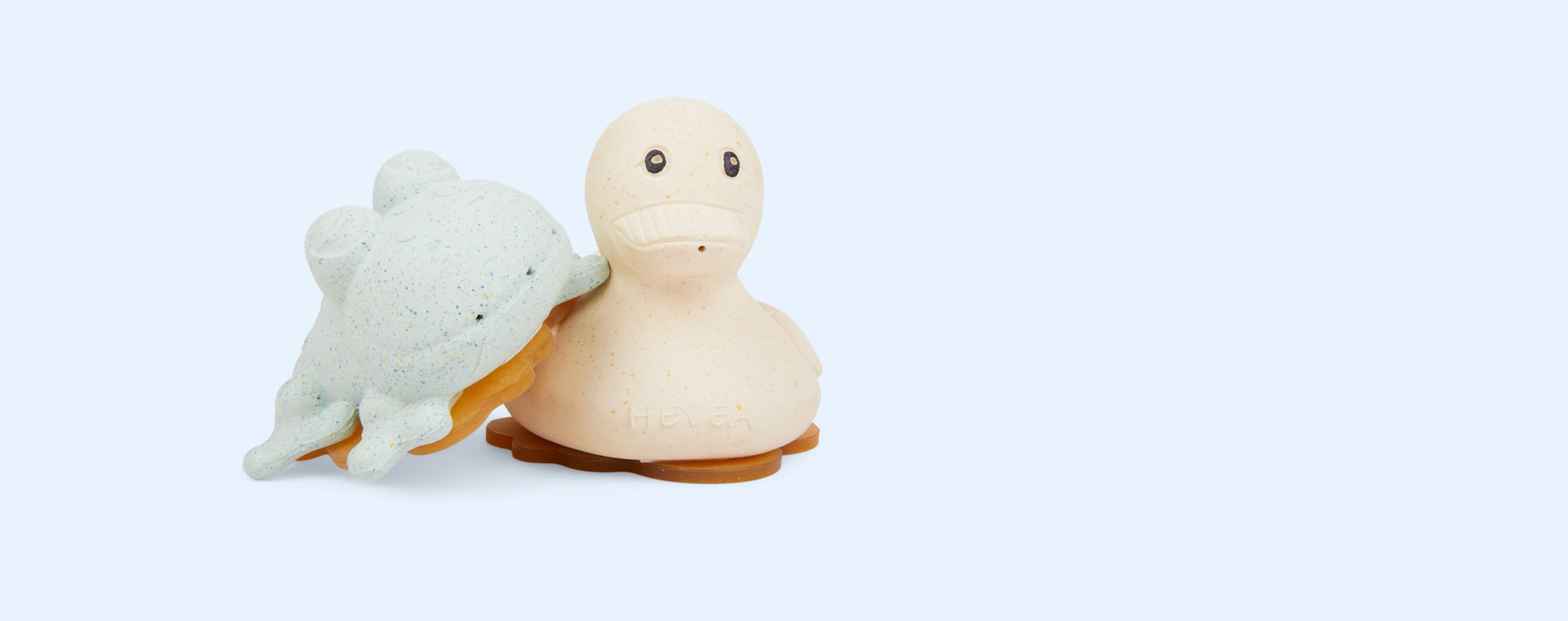 Sand & Sage Hevea Squeeze'N'Splash Rubber Duck & Frog Gift Set