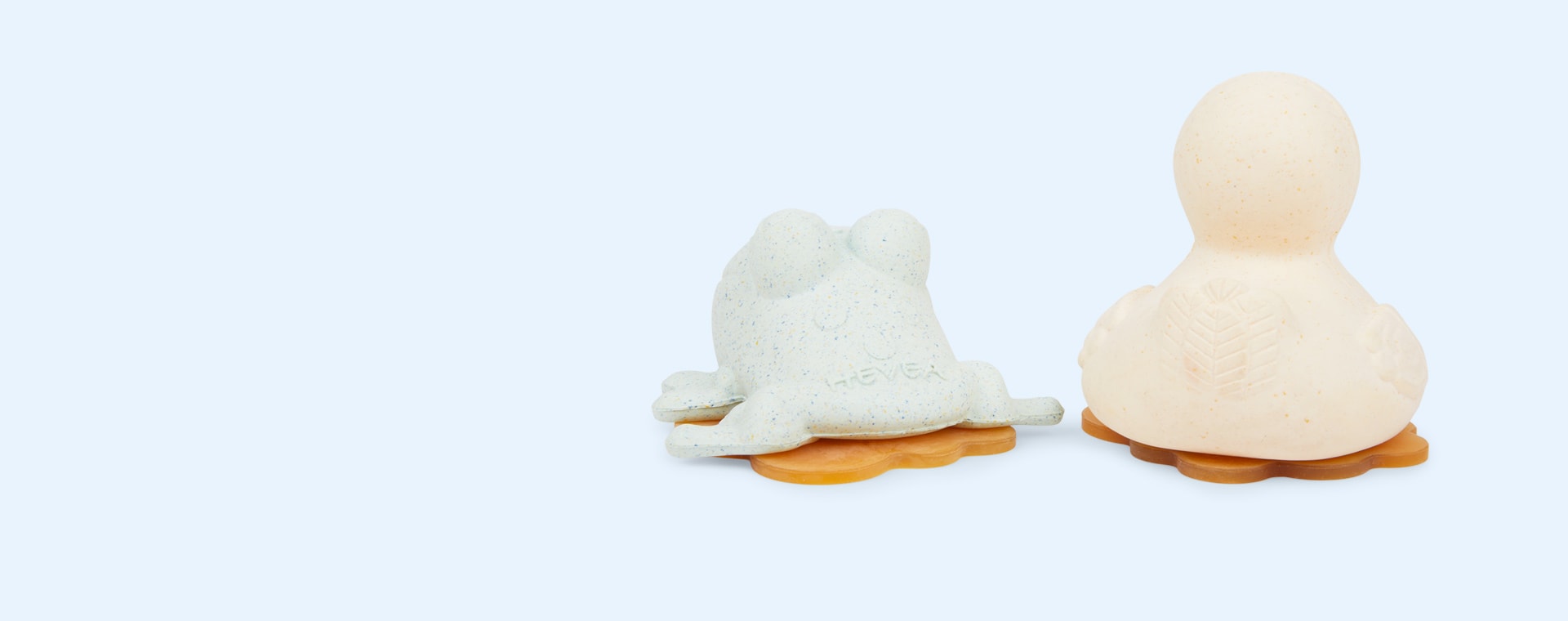 Sand & Sage Hevea Squeeze'N'Splash Rubber Duck & Frog Gift Set