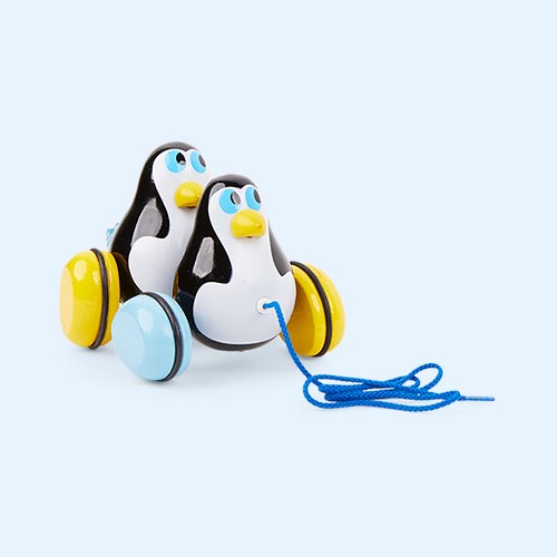 Multi Vilac Hans & Knut Penguins Pull Toy