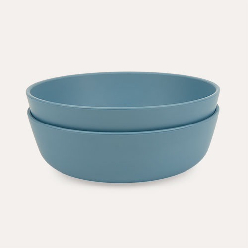Blue KIDLY Label 2-Pack Eco Bowls