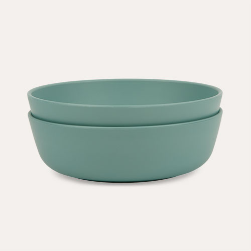 Green KIDLY Label 2-Pack Eco Bowls