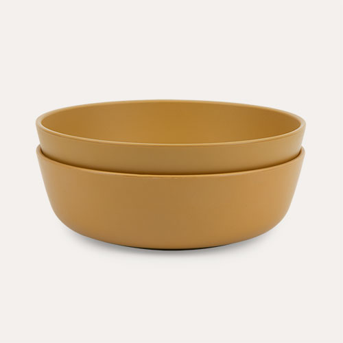 Yellow KIDLY Label 2-Pack Eco Bowls