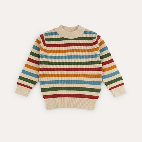 Knitted Rainbow Stripe Little Green Radicals From One To Another Jumper
