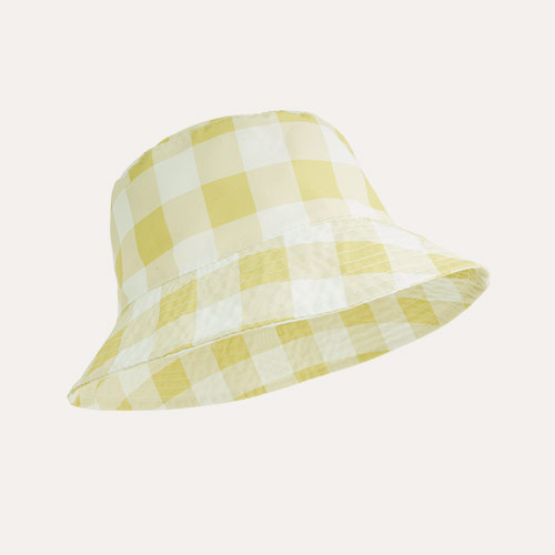 Pear Gingham KIDLY Label Bucket Hat