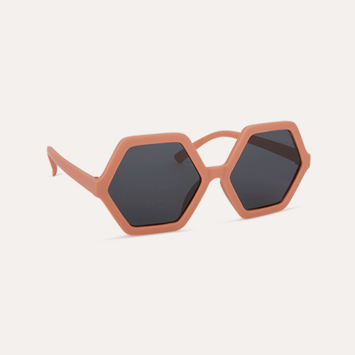 Terracotta KIDLY Label Hexagon Sustainable Sunglasses