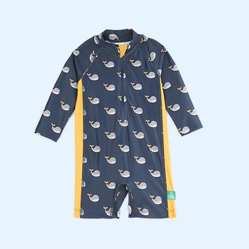 Whale Song Little Green Radicals Recycled Sunsafe Sunsuit