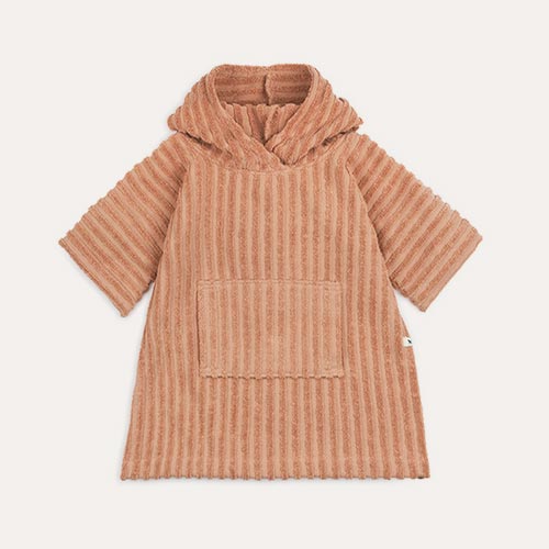Terracotta KIDLY Label Organic Towelling Poncho