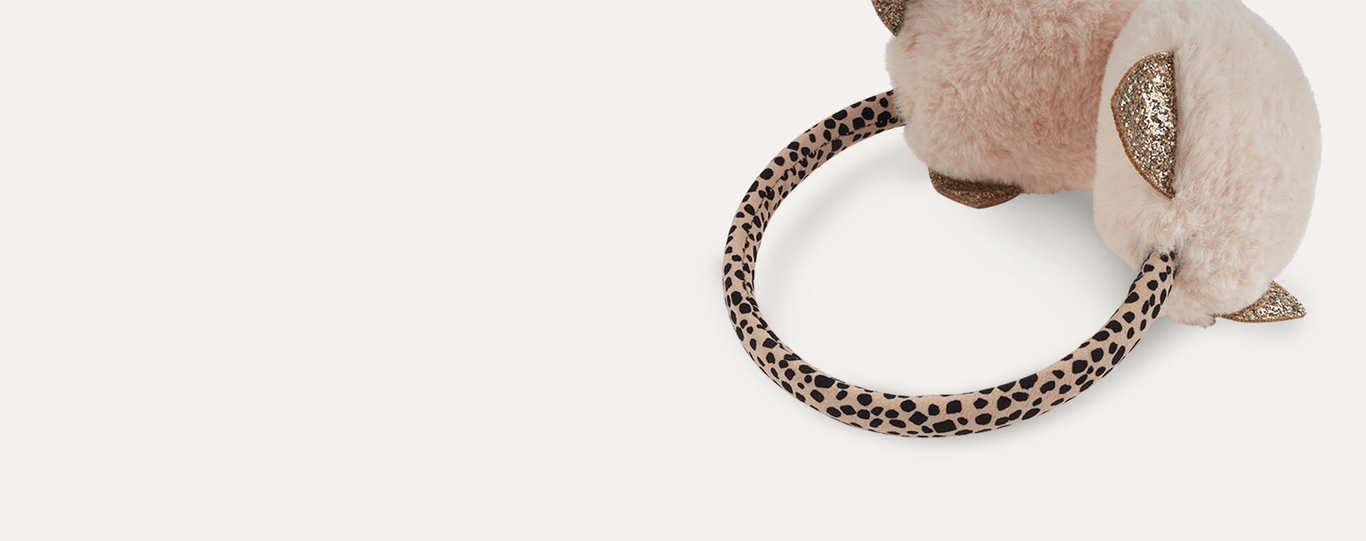 Ivory Rockahula Kids Cleo Cat Leopard Earmuffs