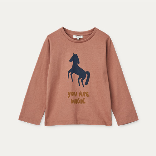Horses / Dark Rosetta Liewood Apia Longsleeve T-shirt