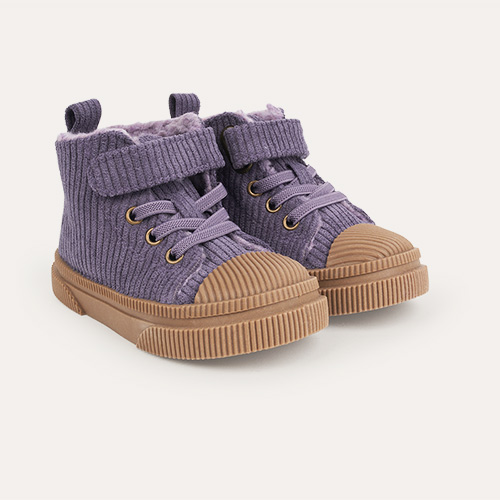 Thistle KIDLY Label Cord High Top Trainers