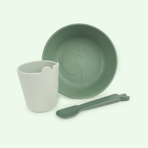 Green Done By Deer Kiddish First Meal Set