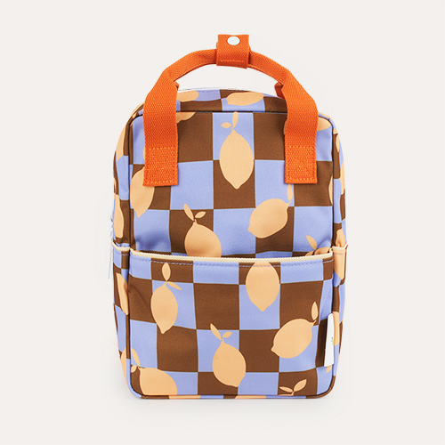 Multi Sticky Lemon Small Checkerboard Backpack