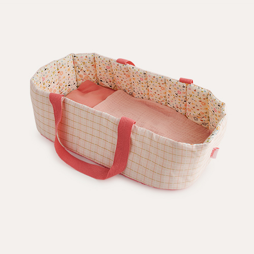 Pink Lines Djeco Baby Doll Bassinet