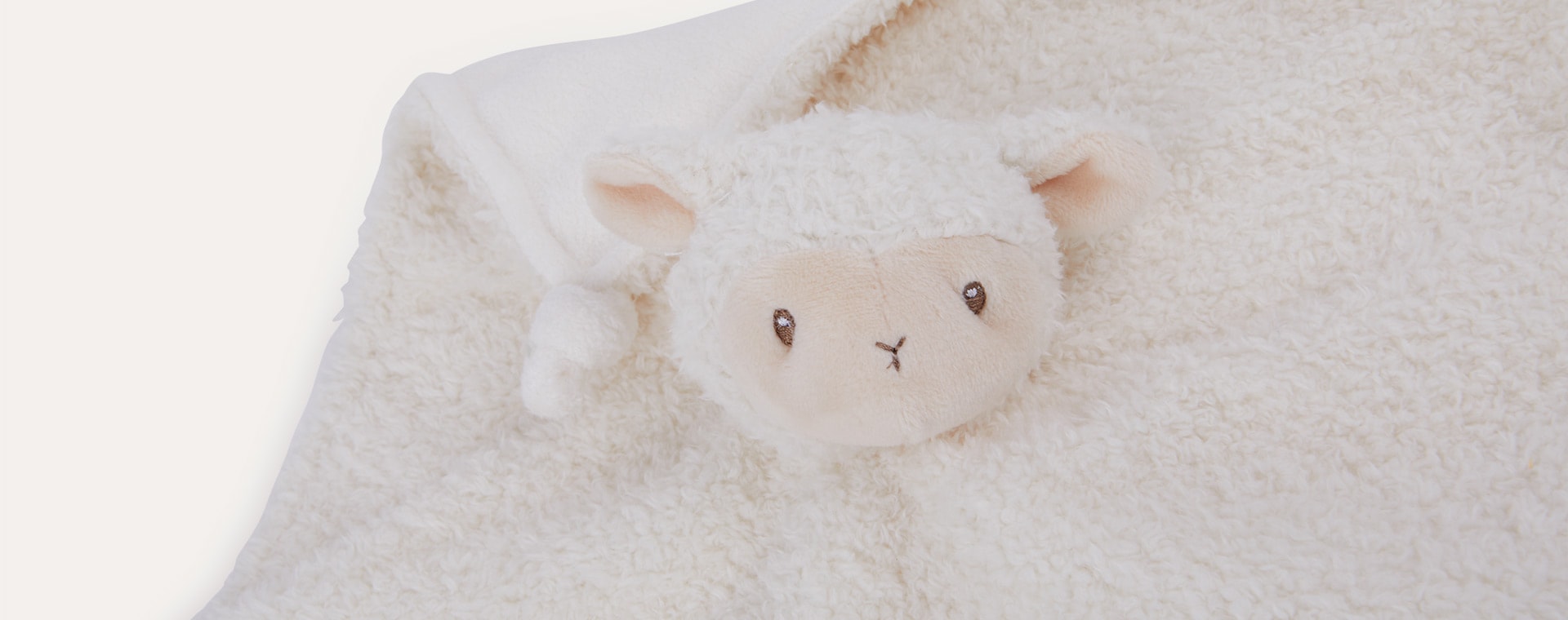 White Little Dutch Sheep Cuddle Cloth