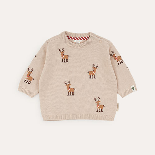 Sand Little Dutch Knitted Christmas Sweater Reindeers